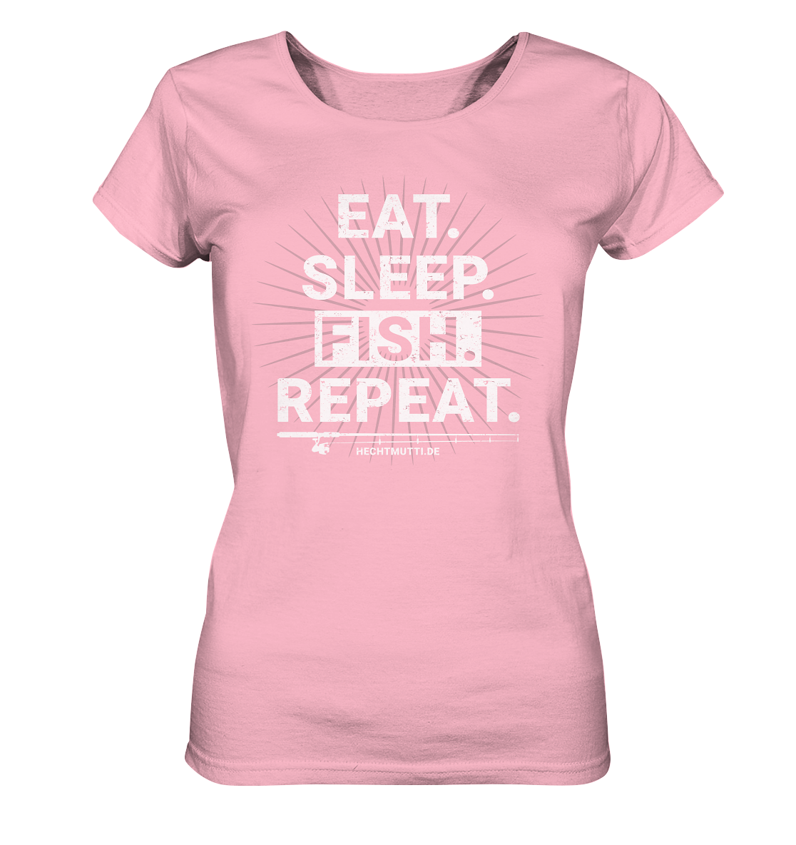 Eat Sleep Fish Repeat - Frauen Bio T-Shirt