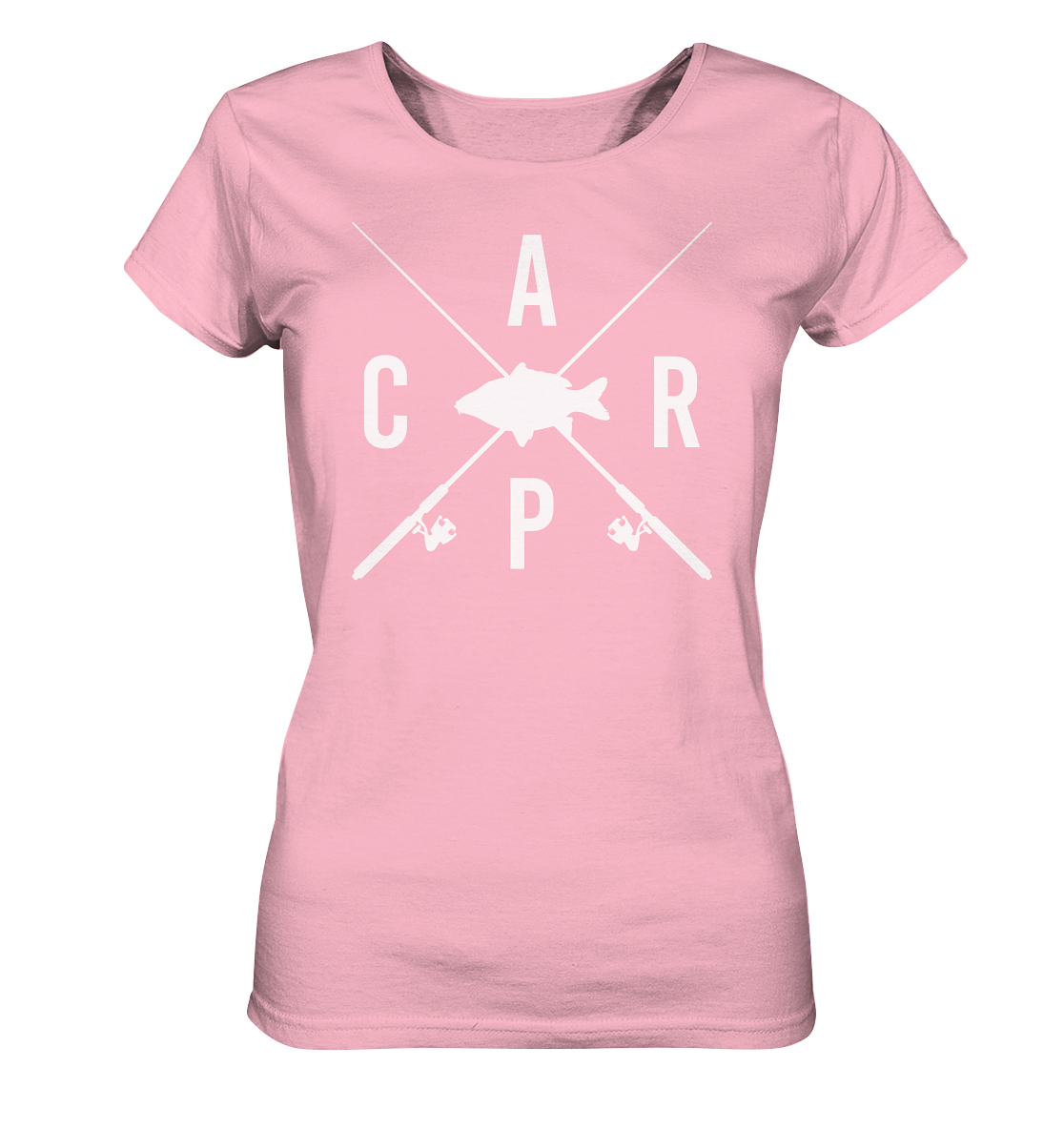 Carp gekreuzte Ruten - Frauen Bio T-Shirt