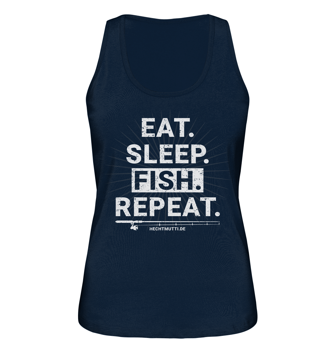 Eat Sleep Fish Repeat - Ladies Organic Tank-Top