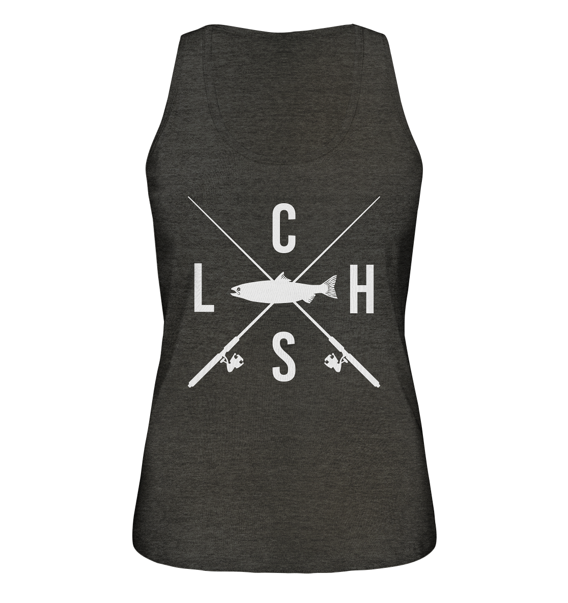 Lachs gekreuzte Ruten - Ladies Organic Tank-Top