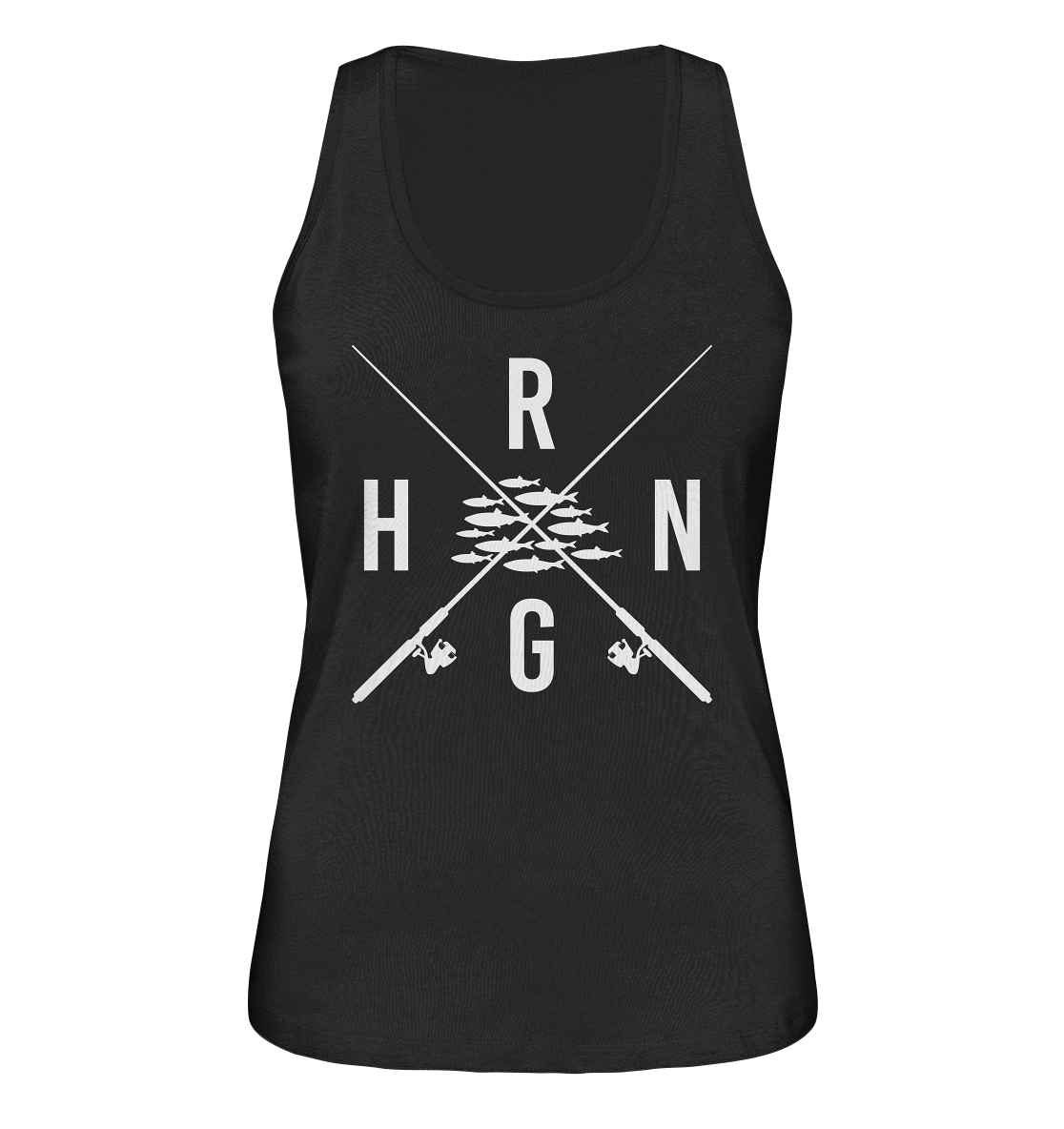 Hering Schwarm gekreuzte Ruten - Ladies Organic Tank-Top