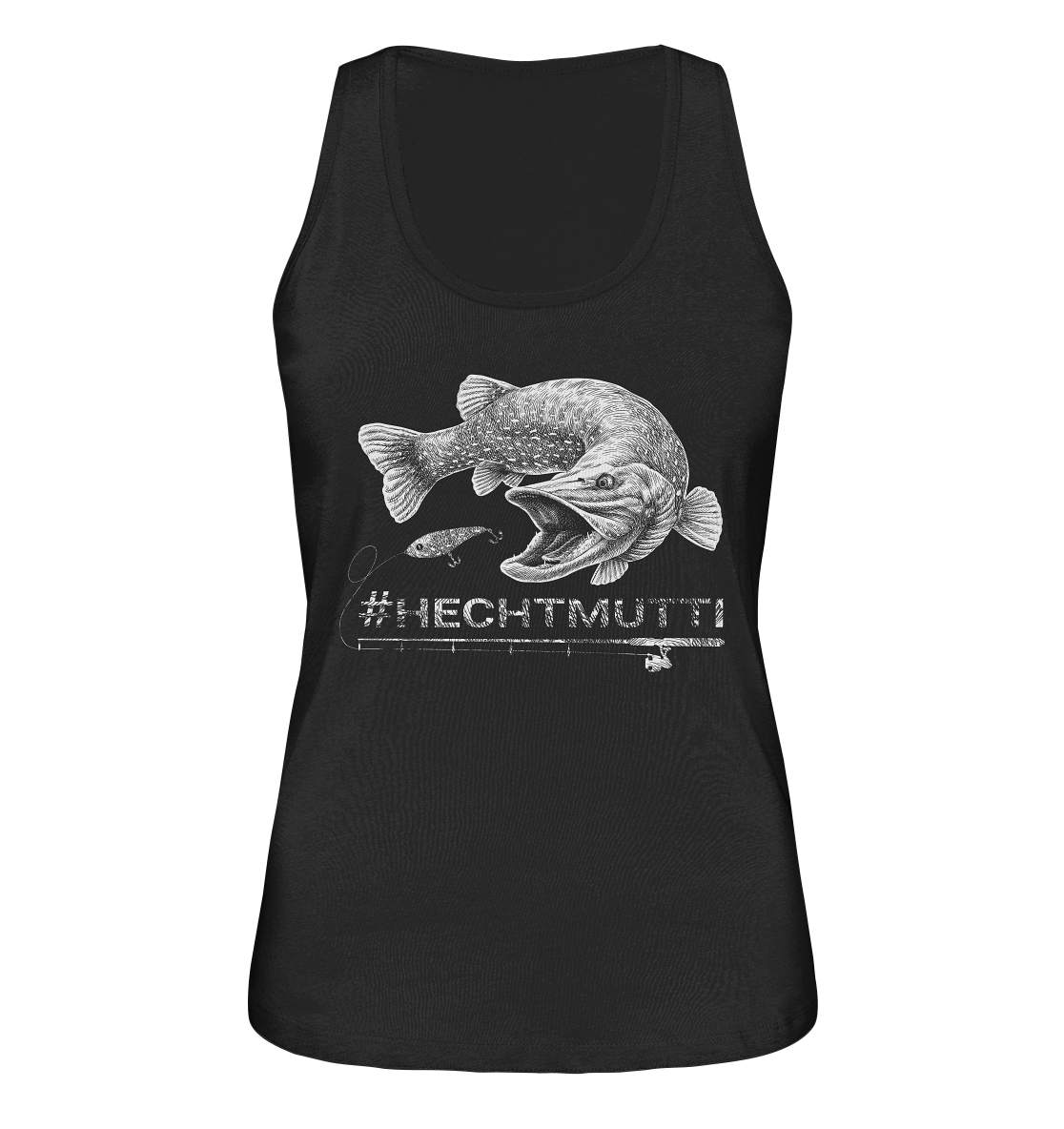 Hechtmutti weiß - Ladies Organic Tank-Top