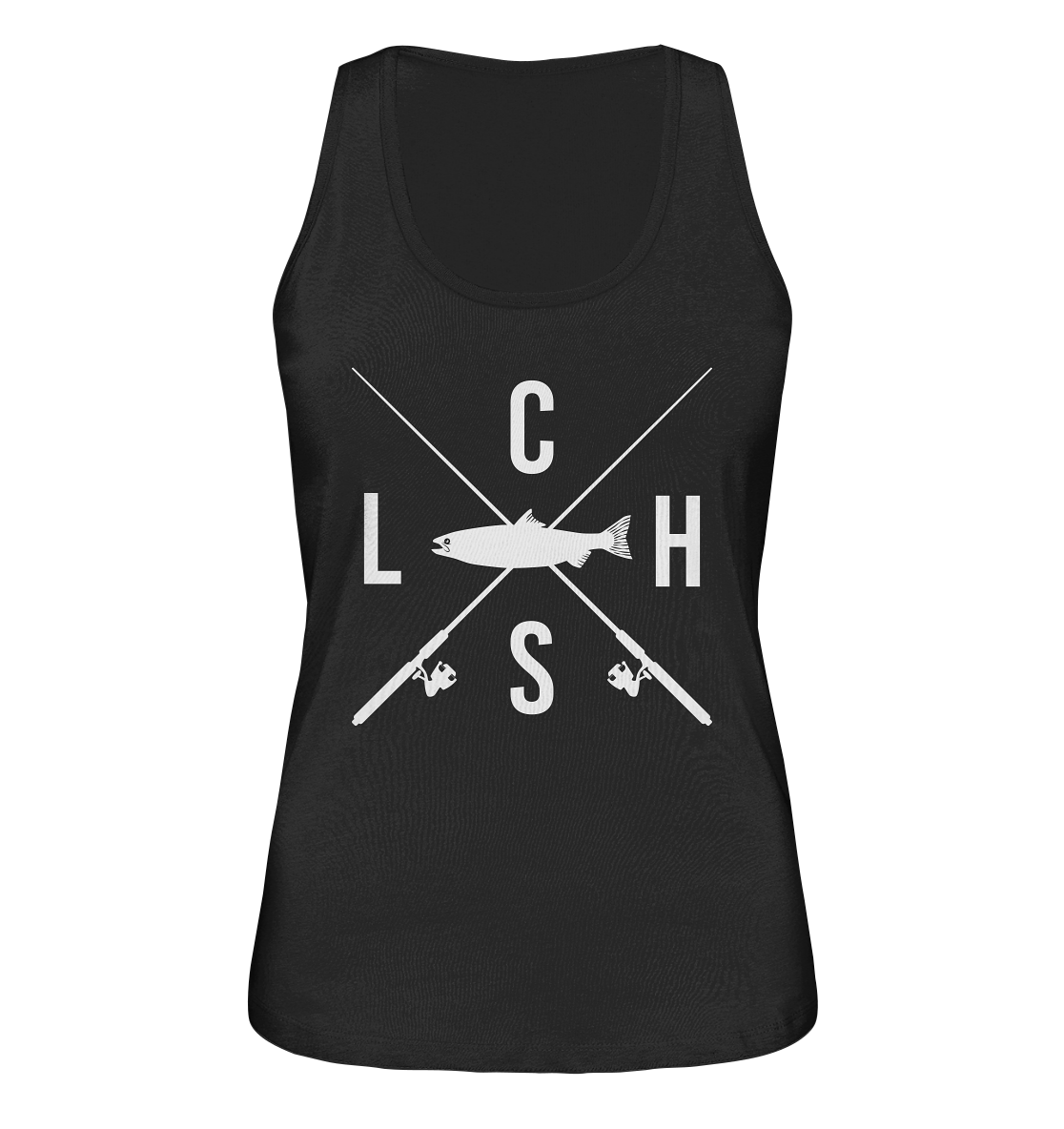 Lachs gekreuzte Ruten - Ladies Organic Tank-Top