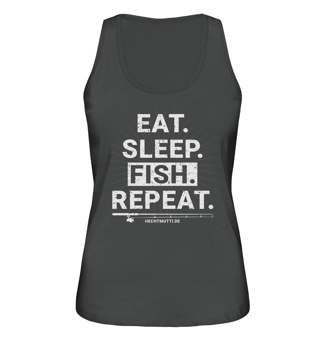 Eat Sleep Fish Repeat - Ladies Organic Tank-Top