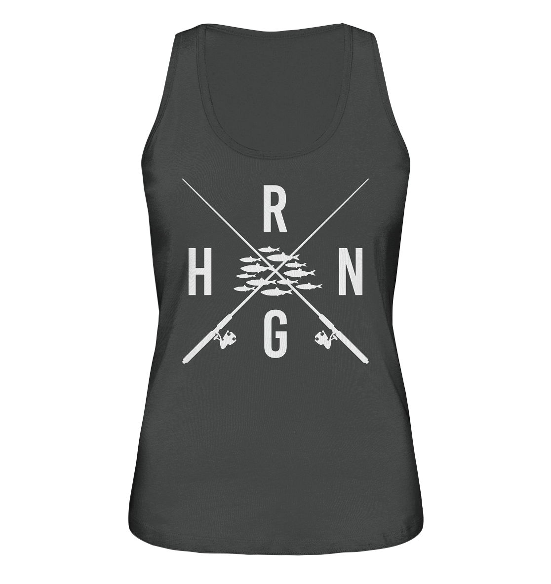 Hering Schwarm gekreuzte Ruten - Ladies Organic Tank-Top