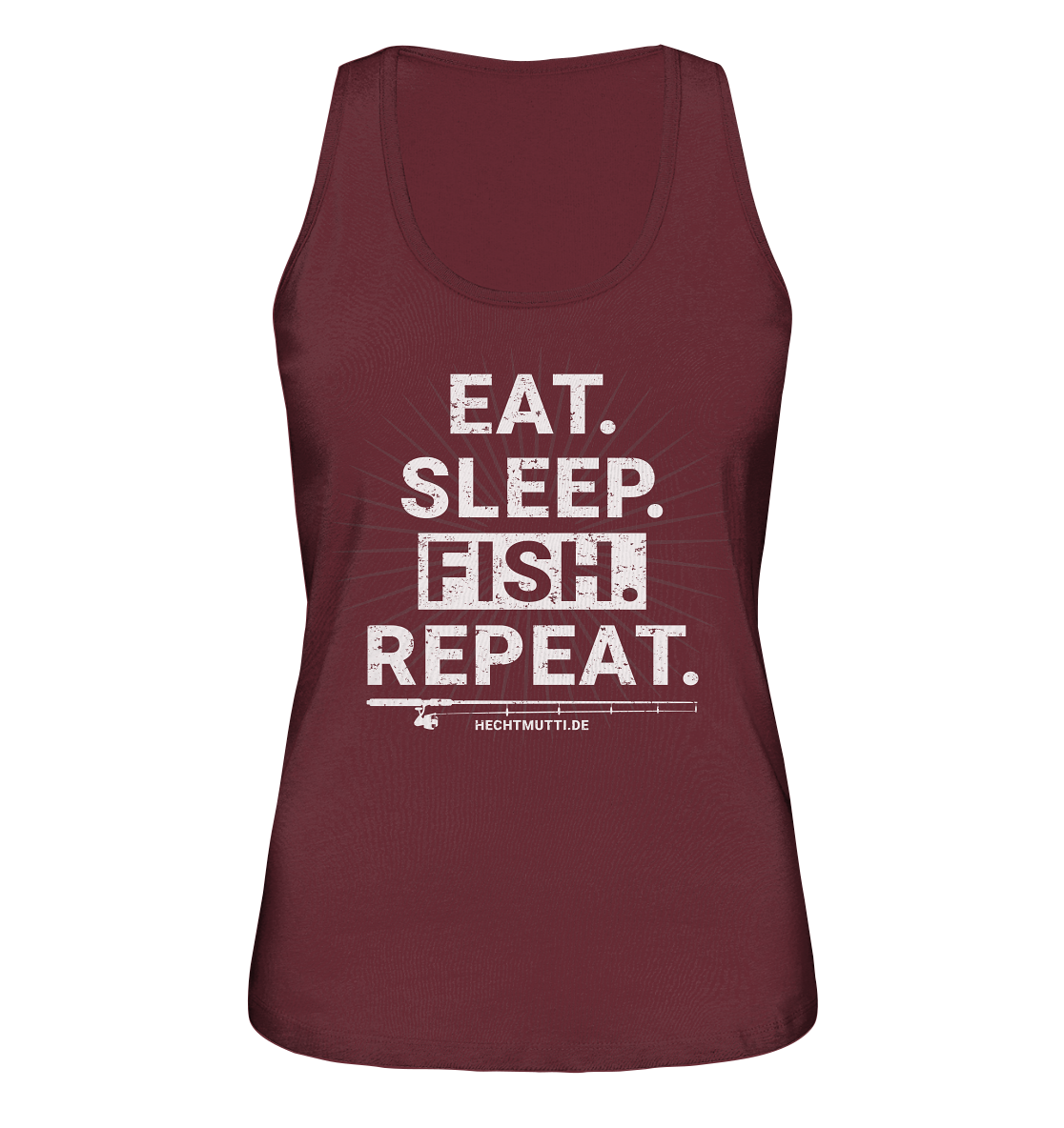 Eat Sleep Fish Repeat - Ladies Organic Tank-Top