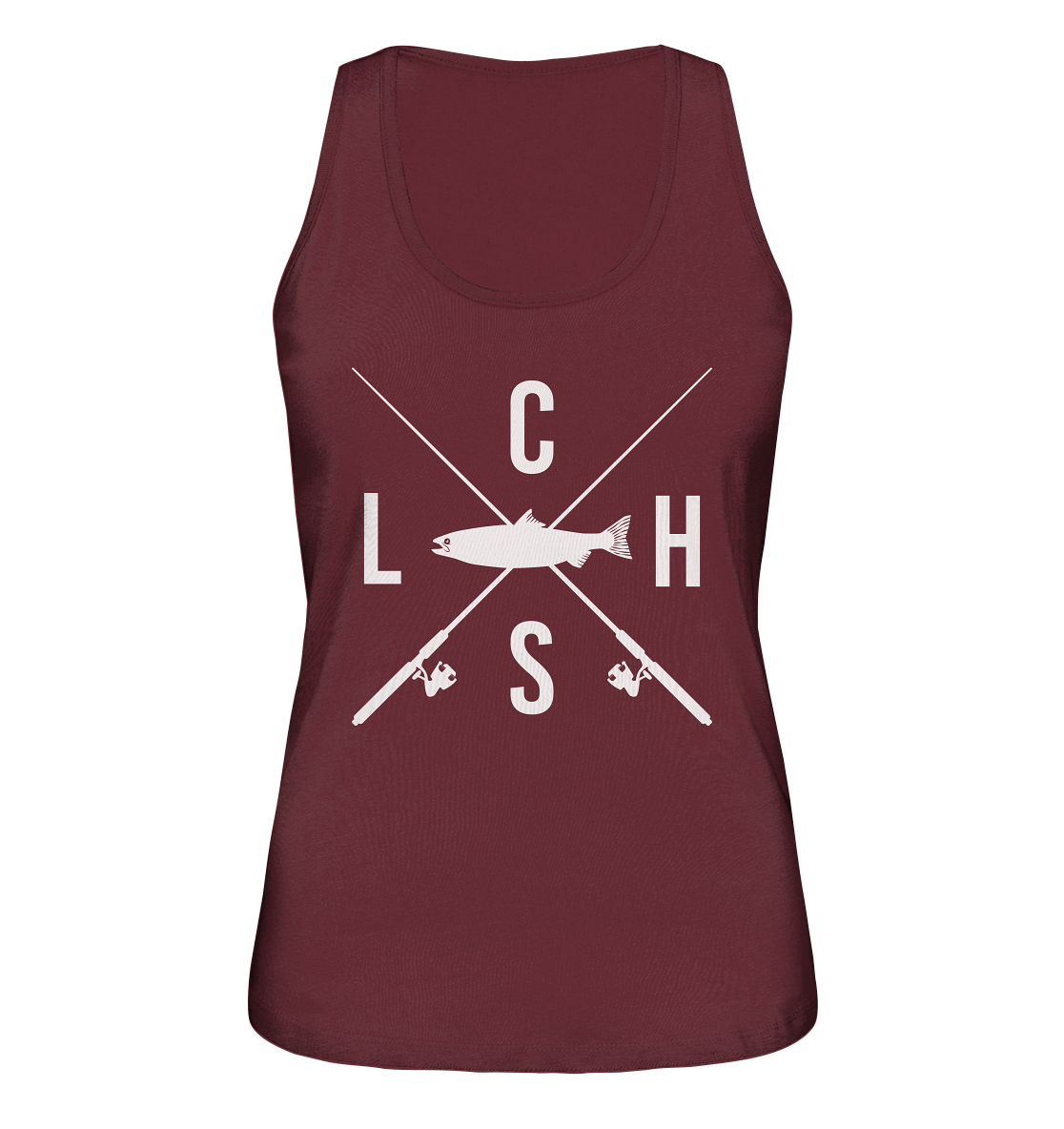 Lachs gekreuzte Ruten - Ladies Organic Tank-Top