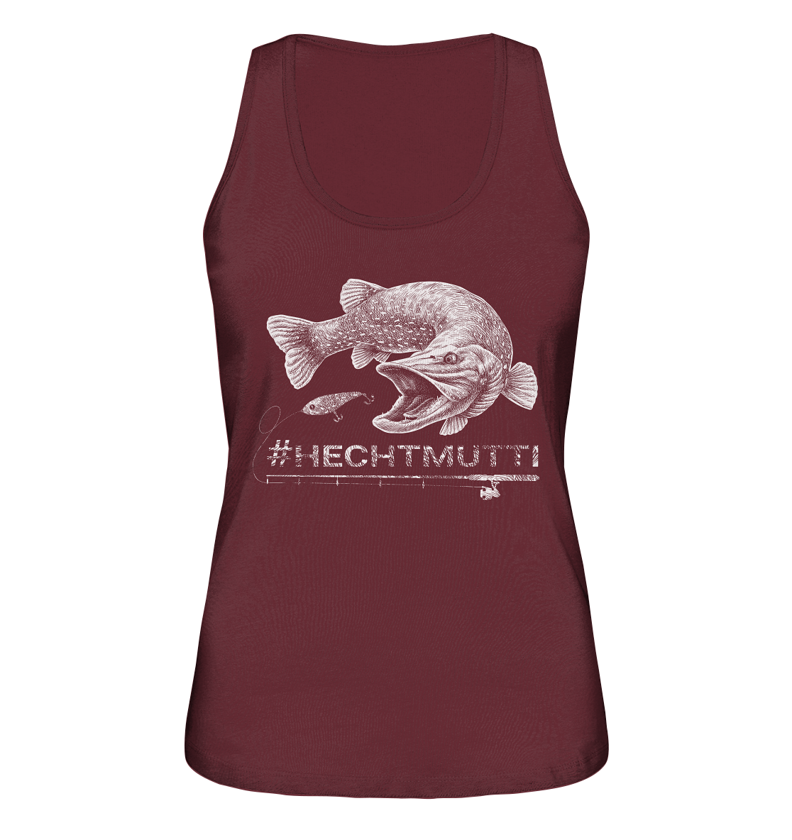 Hechtmutti weiß - Ladies Organic Tank-Top