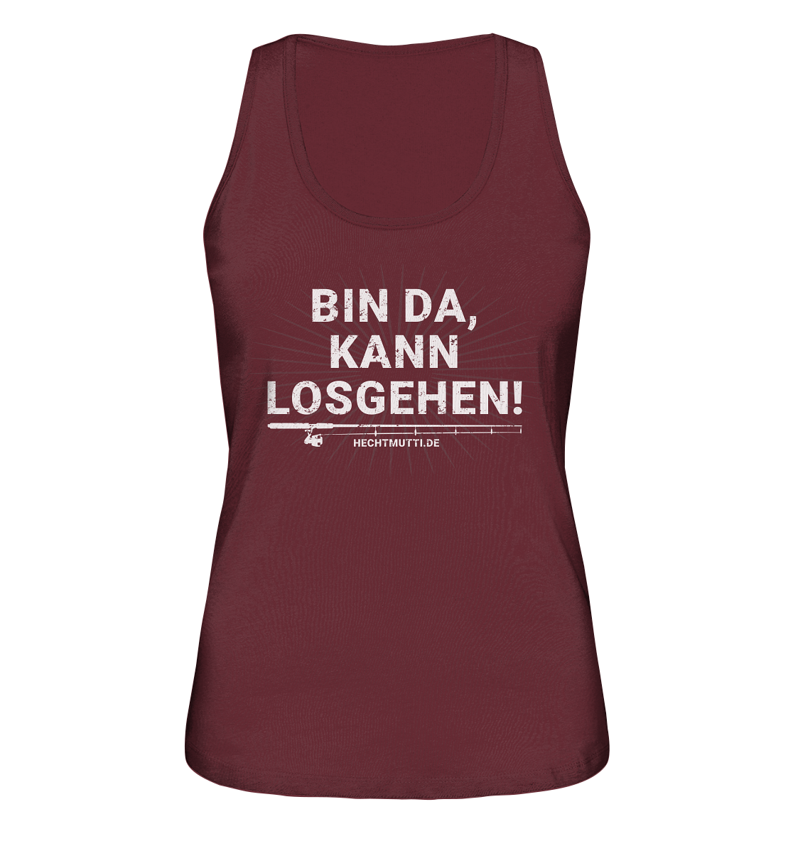 Bin da, kann losgehen  - Ladies Organic Tank-Top