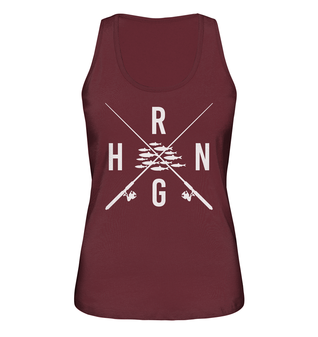 Hering Schwarm gekreuzte Ruten - Ladies Organic Tank-Top
