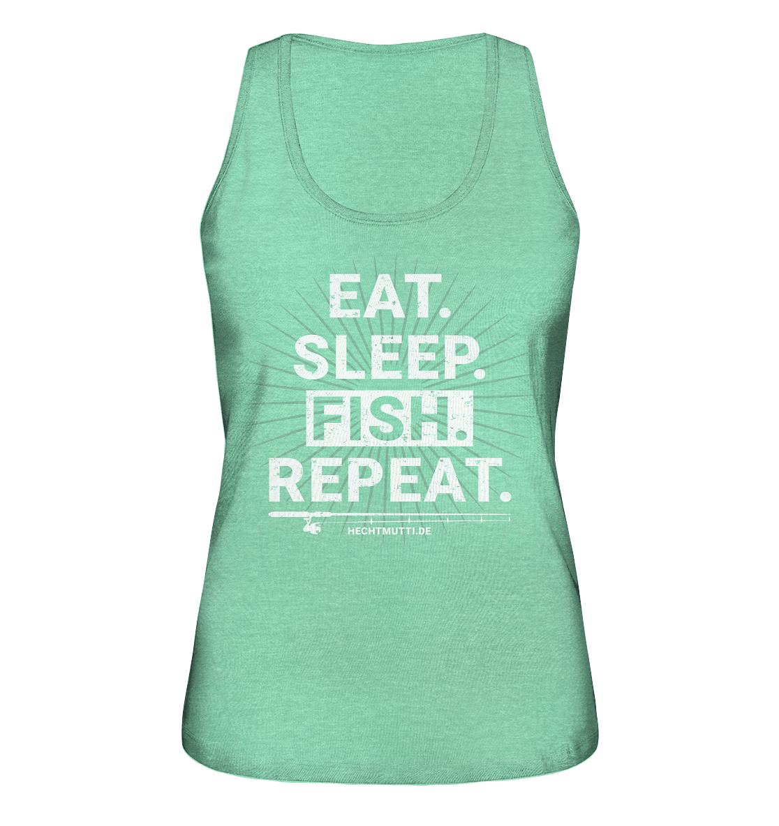 Eat Sleep Fish Repeat - Ladies Organic Tank-Top