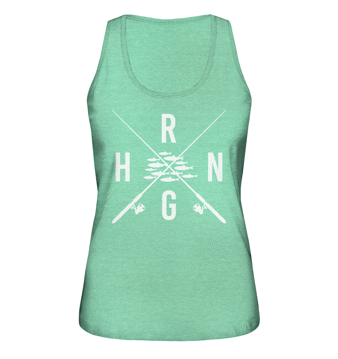 Hering Schwarm gekreuzte Ruten - Ladies Organic Tank-Top