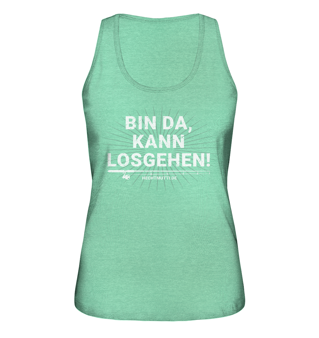 Bin da, kann losgehen  - Ladies Organic Tank-Top