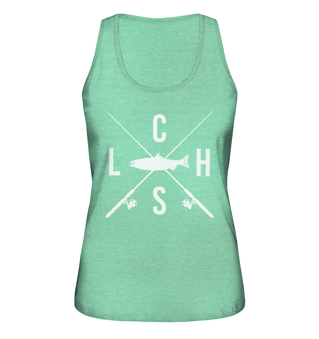 Lachs gekreuzte Ruten - Ladies Organic Tank-Top