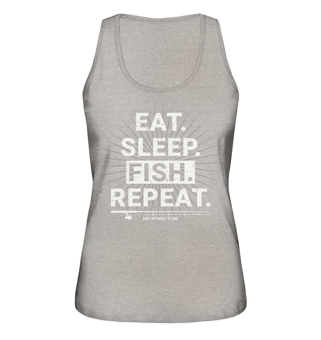 Eat Sleep Fish Repeat - Ladies Organic Tank-Top