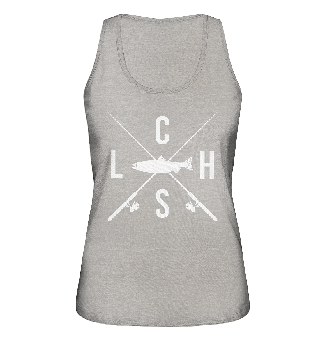 Lachs gekreuzte Ruten - Ladies Organic Tank-Top