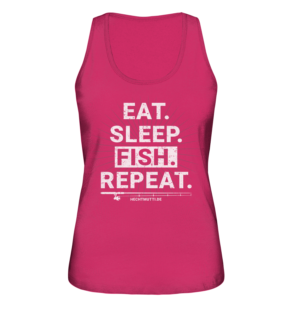Eat Sleep Fish Repeat - Ladies Organic Tank-Top