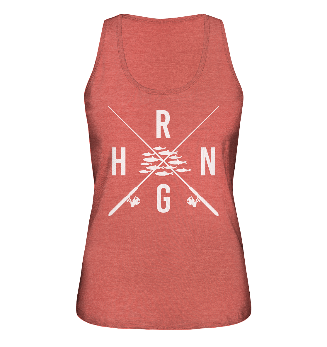 Hering Schwarm gekreuzte Ruten - Ladies Organic Tank-Top