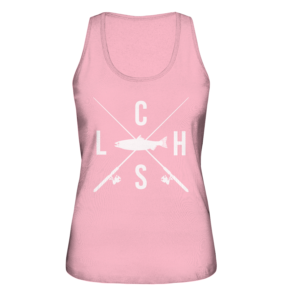 Lachs gekreuzte Ruten - Ladies Organic Tank-Top