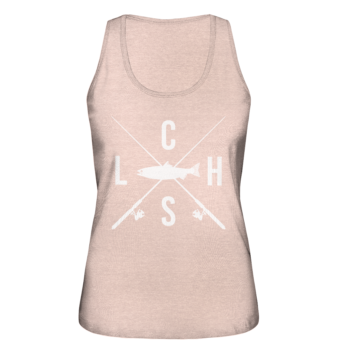 Lachs gekreuzte Ruten - Ladies Organic Tank-Top