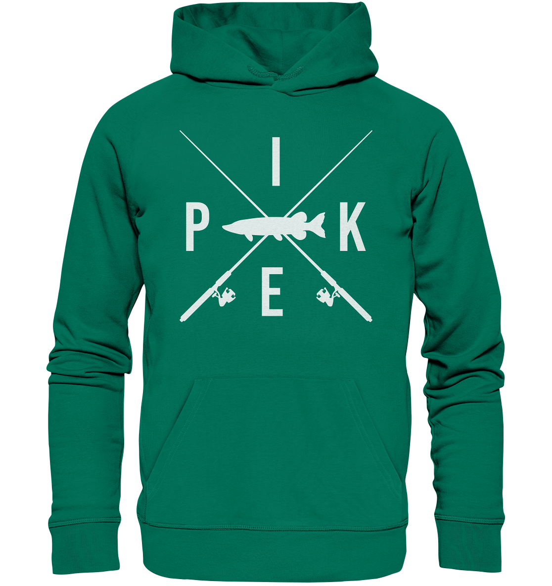 Pike gekreuzte Ruten - Premium Bio Hoodie