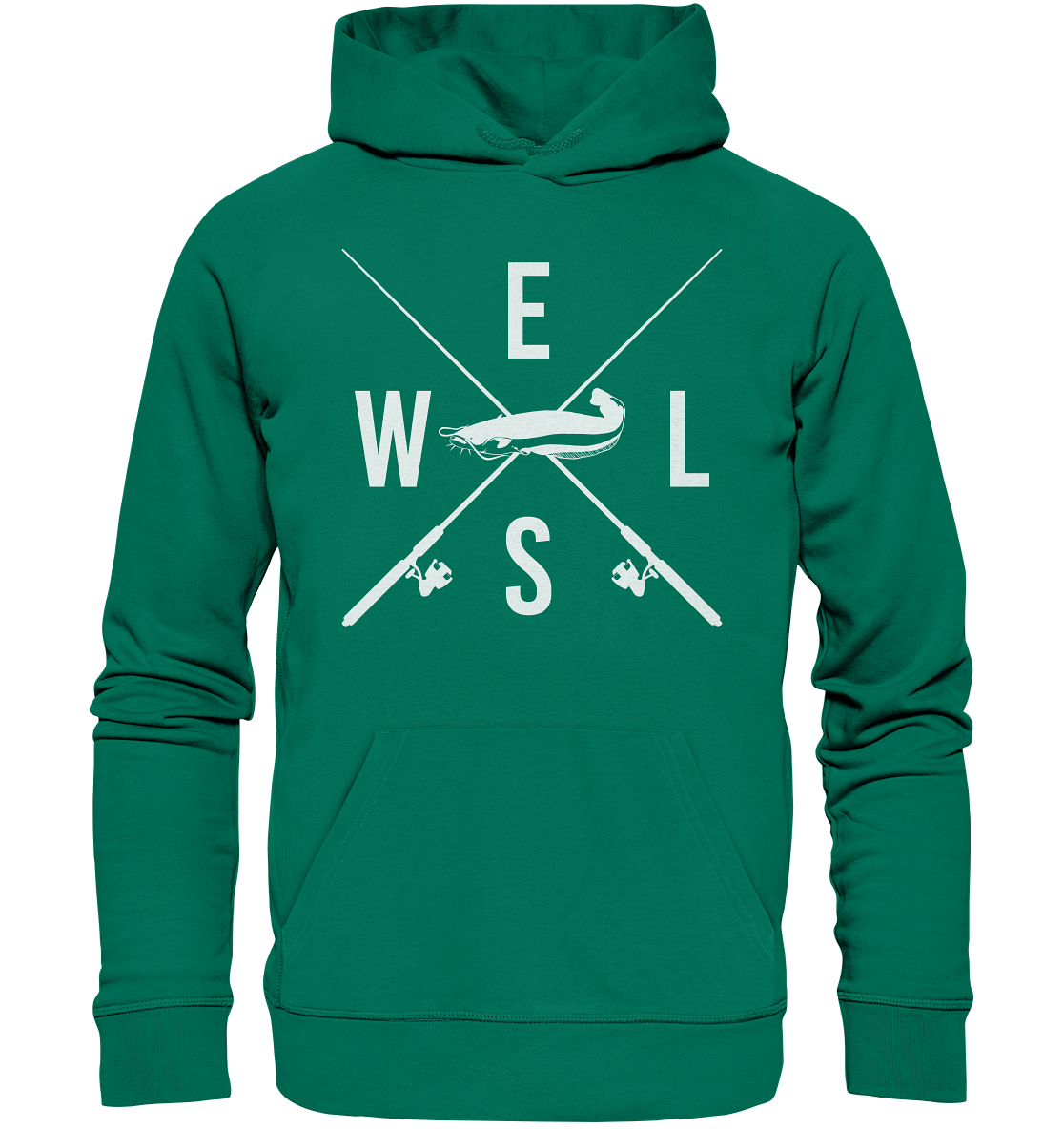 Wels gekreuzte Ruten - Premium Bio Hoodie