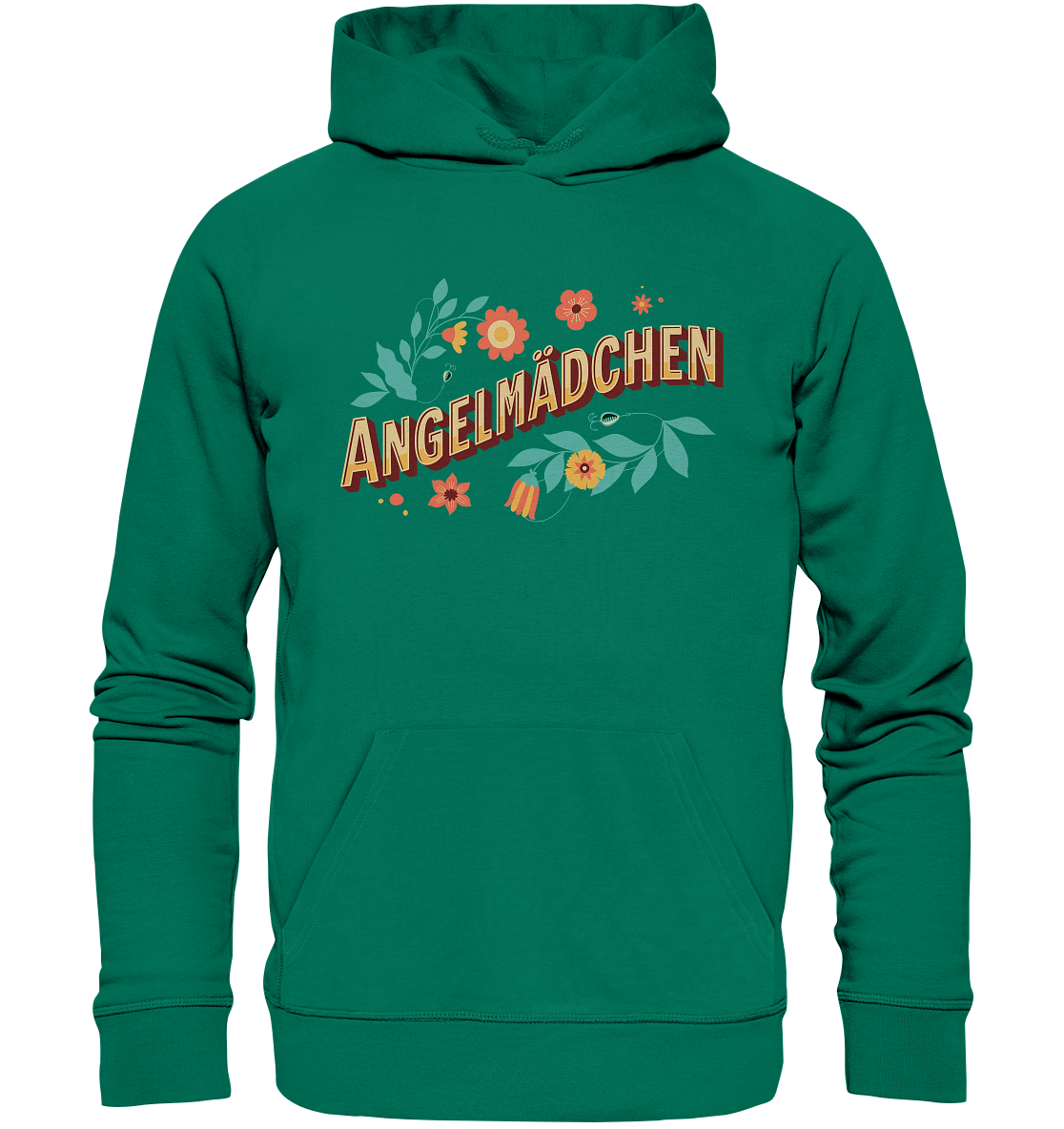Angelmädchen Blumen - Premium Bio Hoodie