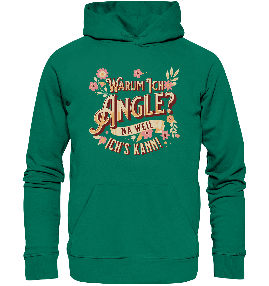 Warum ich angle Frauen - Premium Bio Hoodie