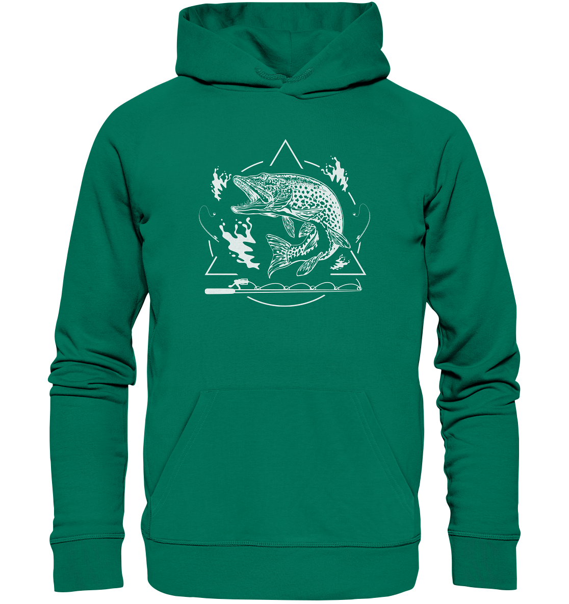 Hecht Angeln - Premium Bio Hoodie