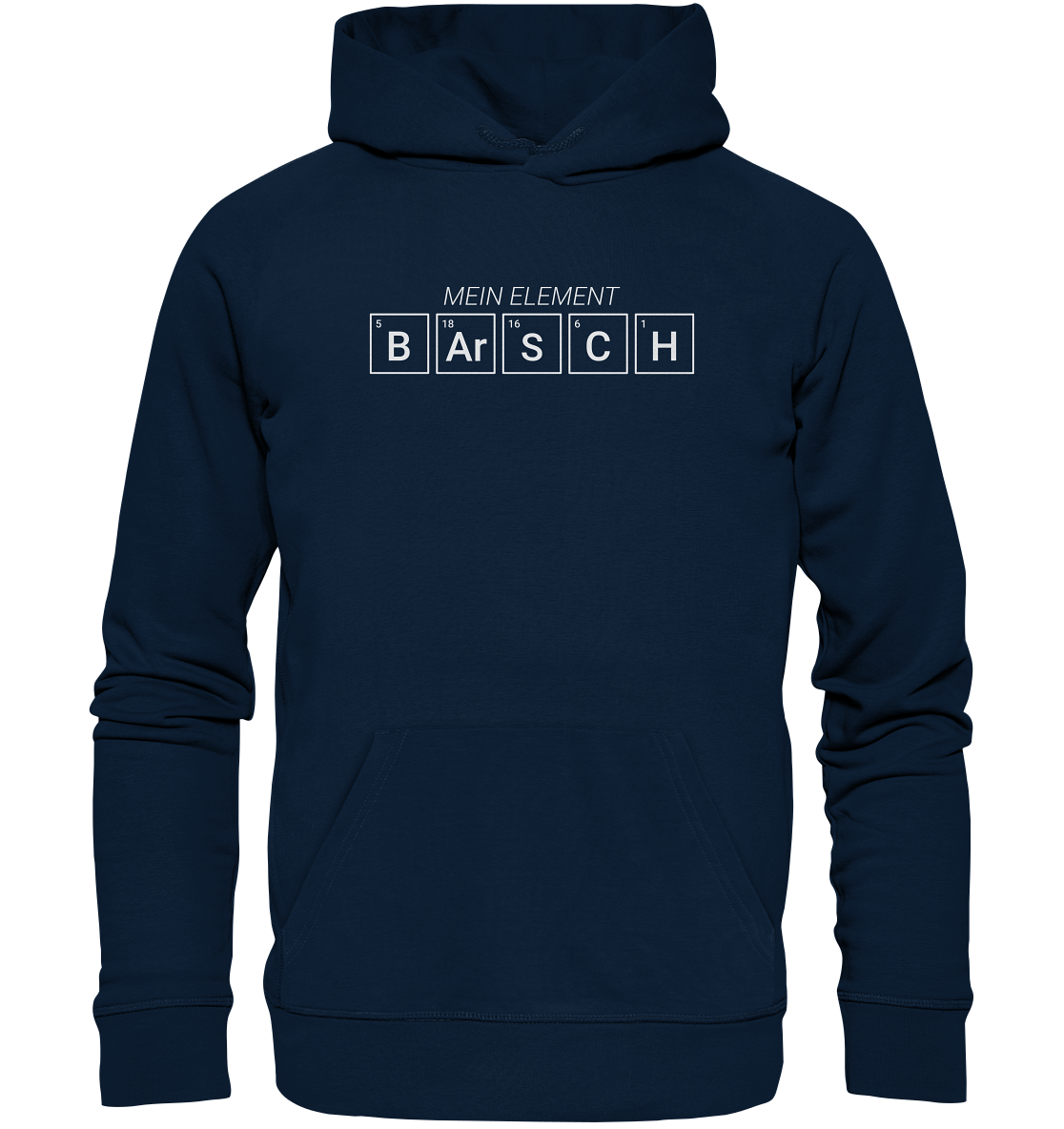 Barsch Mein Element Periodensystem - Premium Bio Hoodie