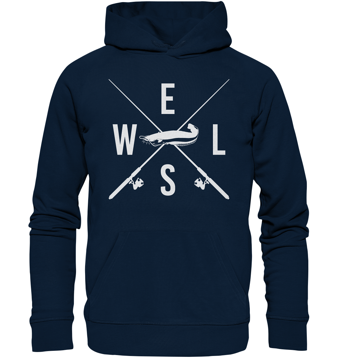 Wels gekreuzte Ruten - Premium Bio Hoodie