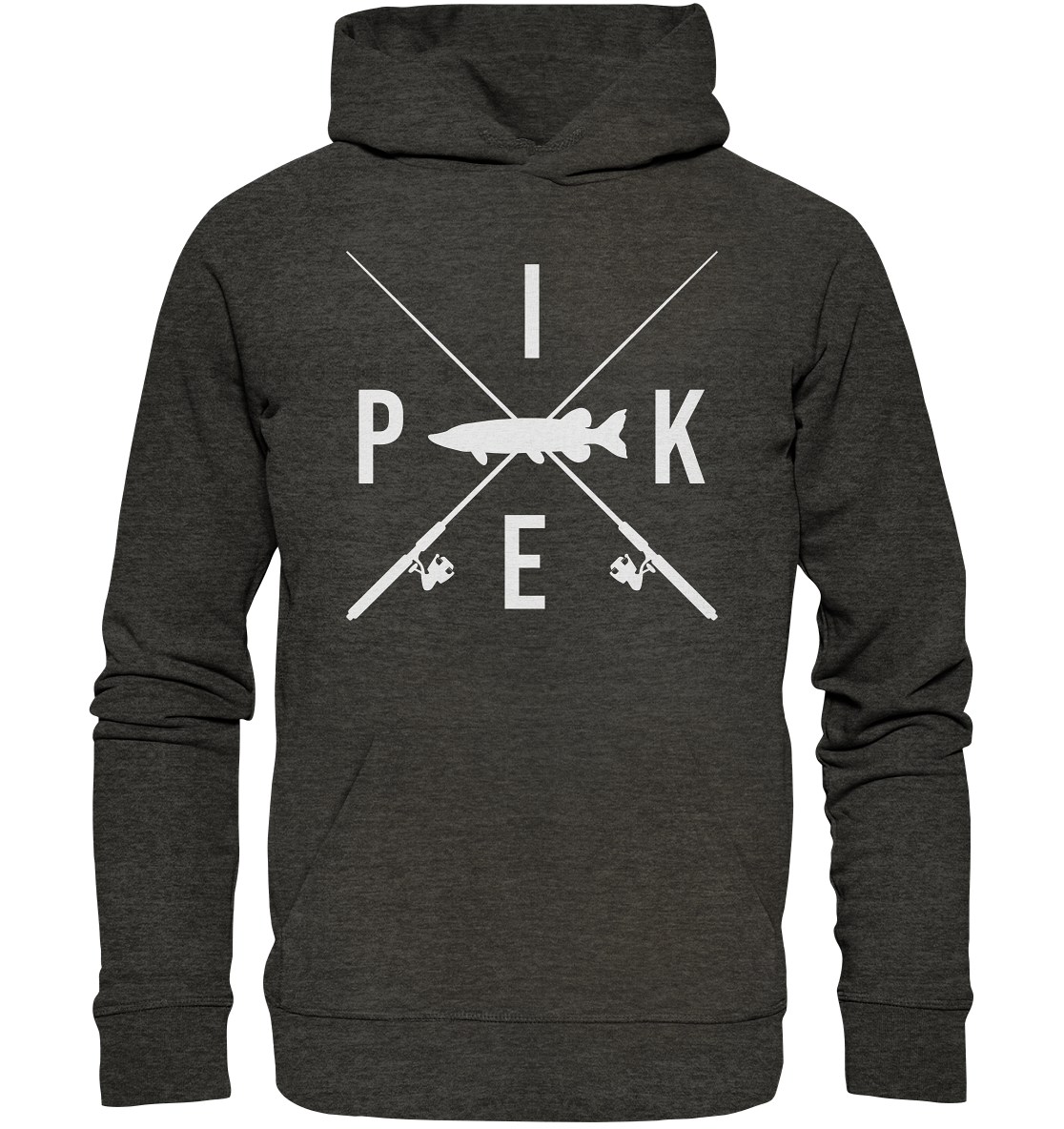 Pike gekreuzte Ruten - Premium Bio Hoodie
