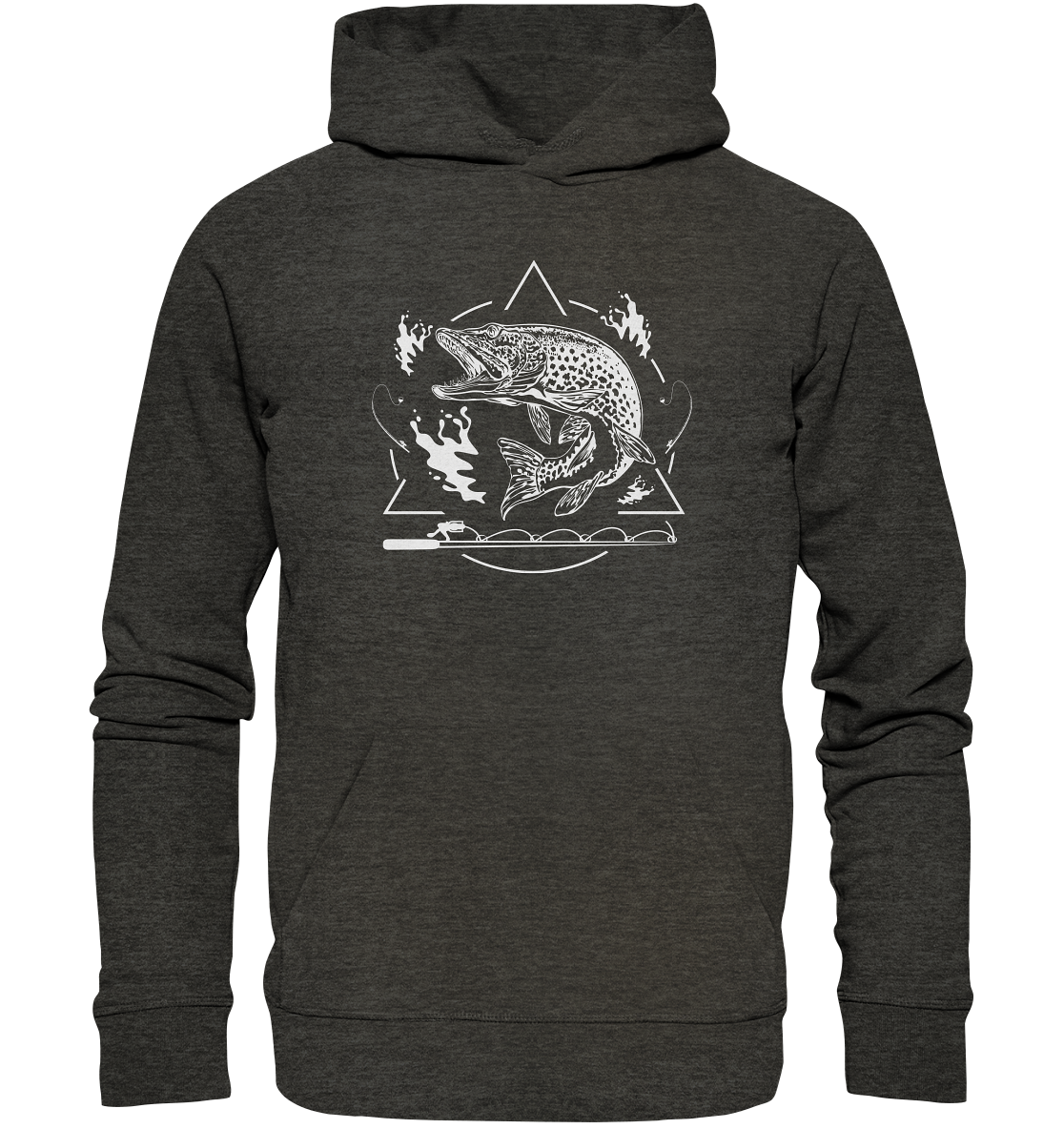 Hecht Angeln - Premium Bio Hoodie