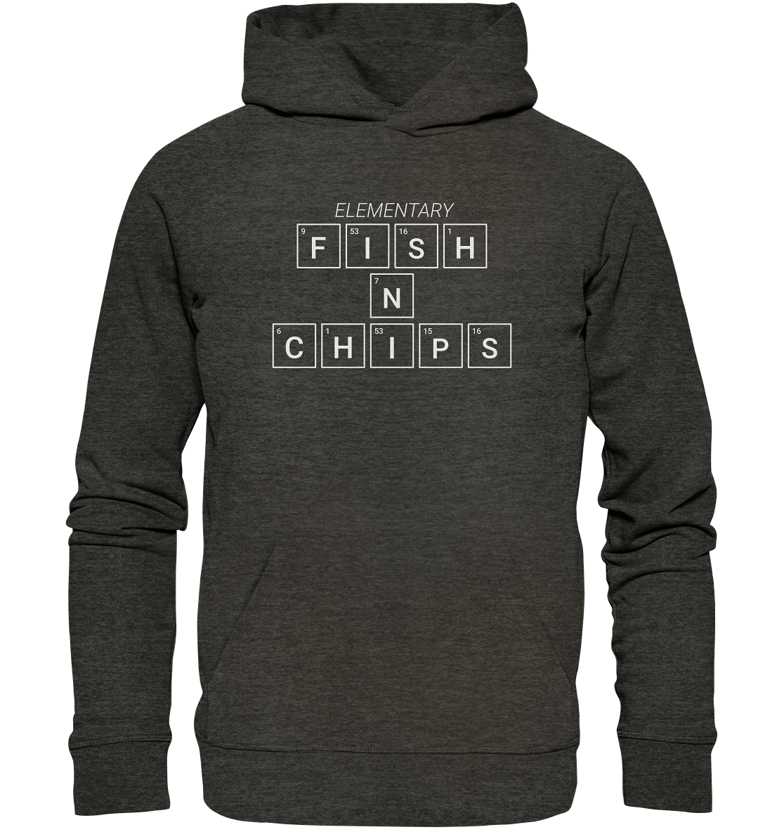 Fish N Chips Mein Element Periodensystem - Premium Bio Hoodie