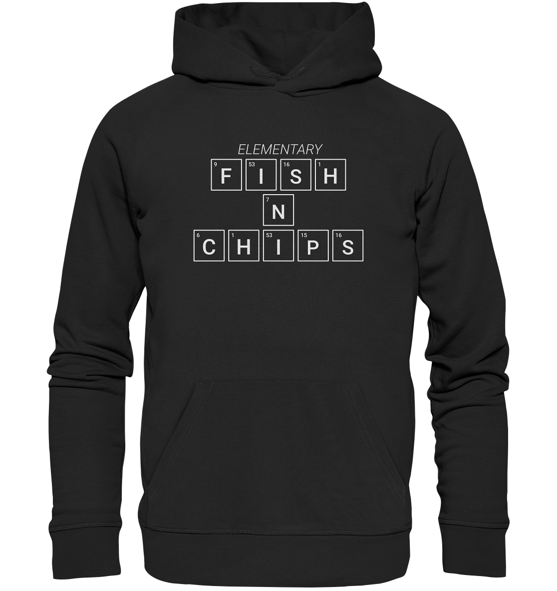 Fish N Chips Mein Element Periodensystem - Premium Bio Hoodie