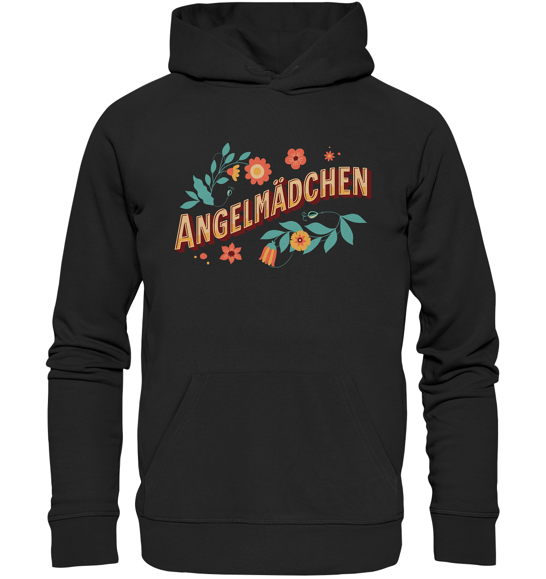 Angelmädchen Blumen - Premium Bio Hoodie