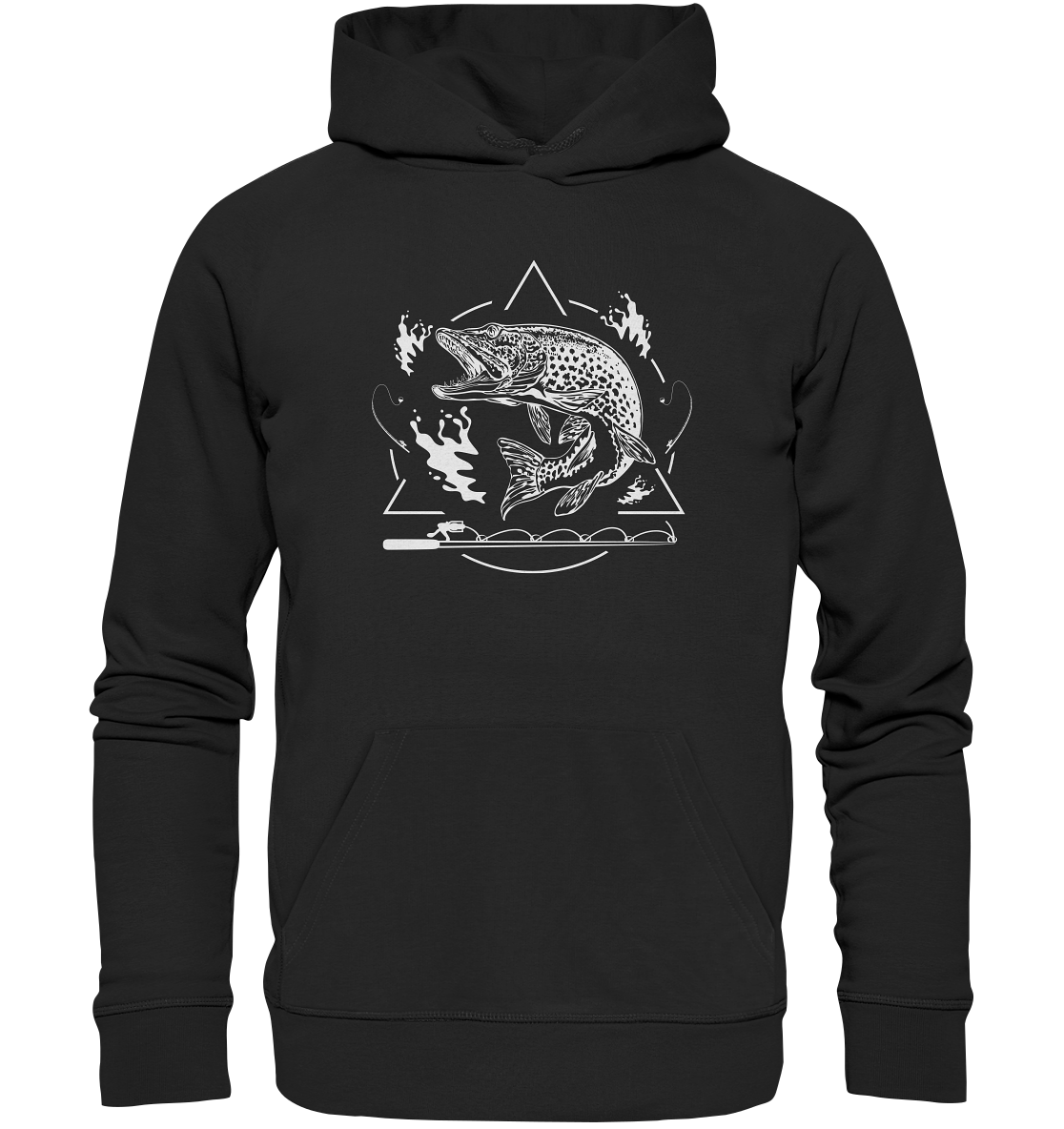 Hecht Angeln - Premium Bio Hoodie