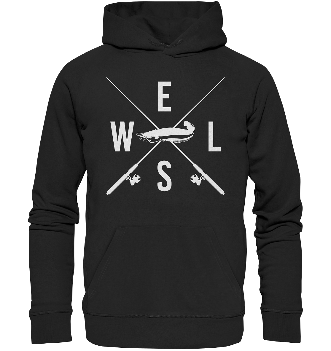 Wels gekreuzte Ruten - Premium Bio Hoodie