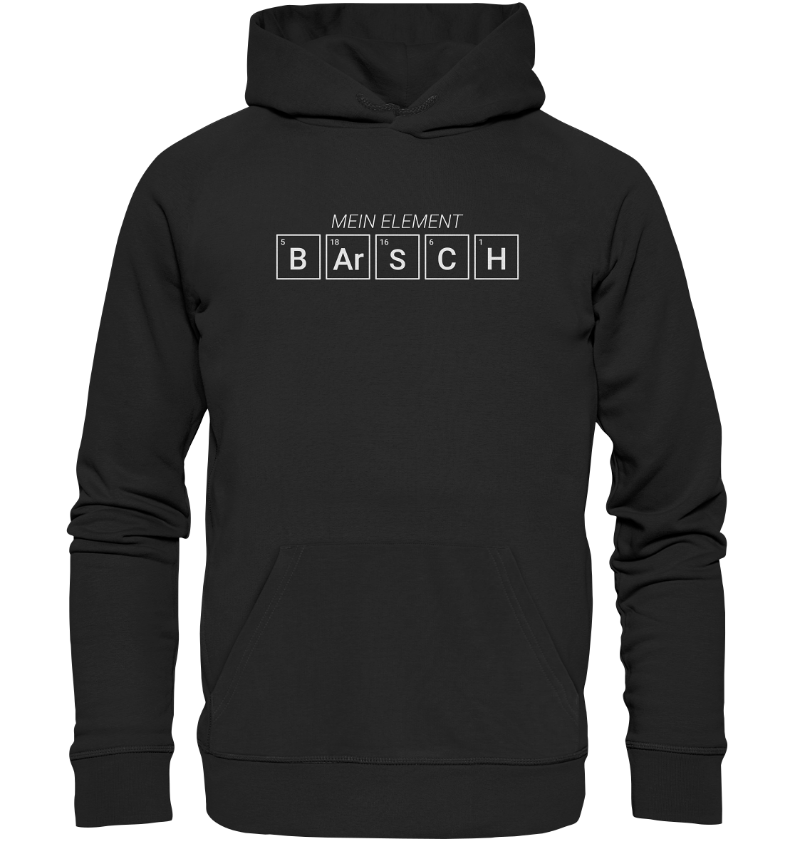 Barsch Mein Element Periodensystem - Premium Bio Hoodie