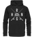 Hering Schwarm gekreuzte Ruten - Premium Bio Hoodie