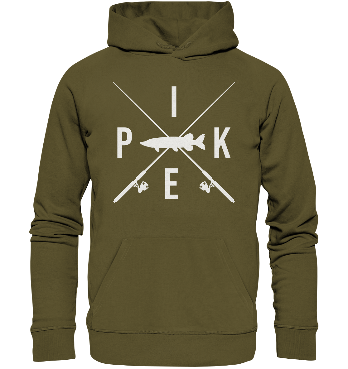 Pike gekreuzte Ruten - Premium Bio Hoodie
