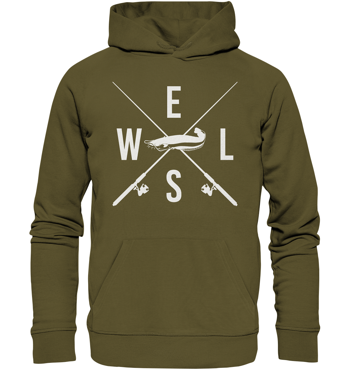 Wels gekreuzte Ruten - Premium Bio Hoodie