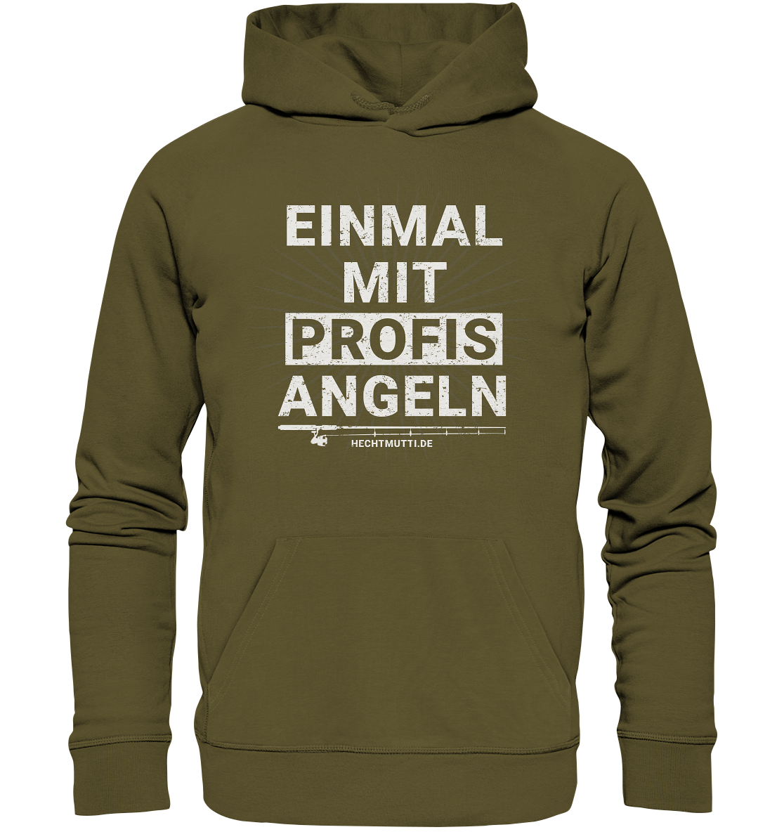 Einmal mit Profis angeln - Premium Bio Hoodie