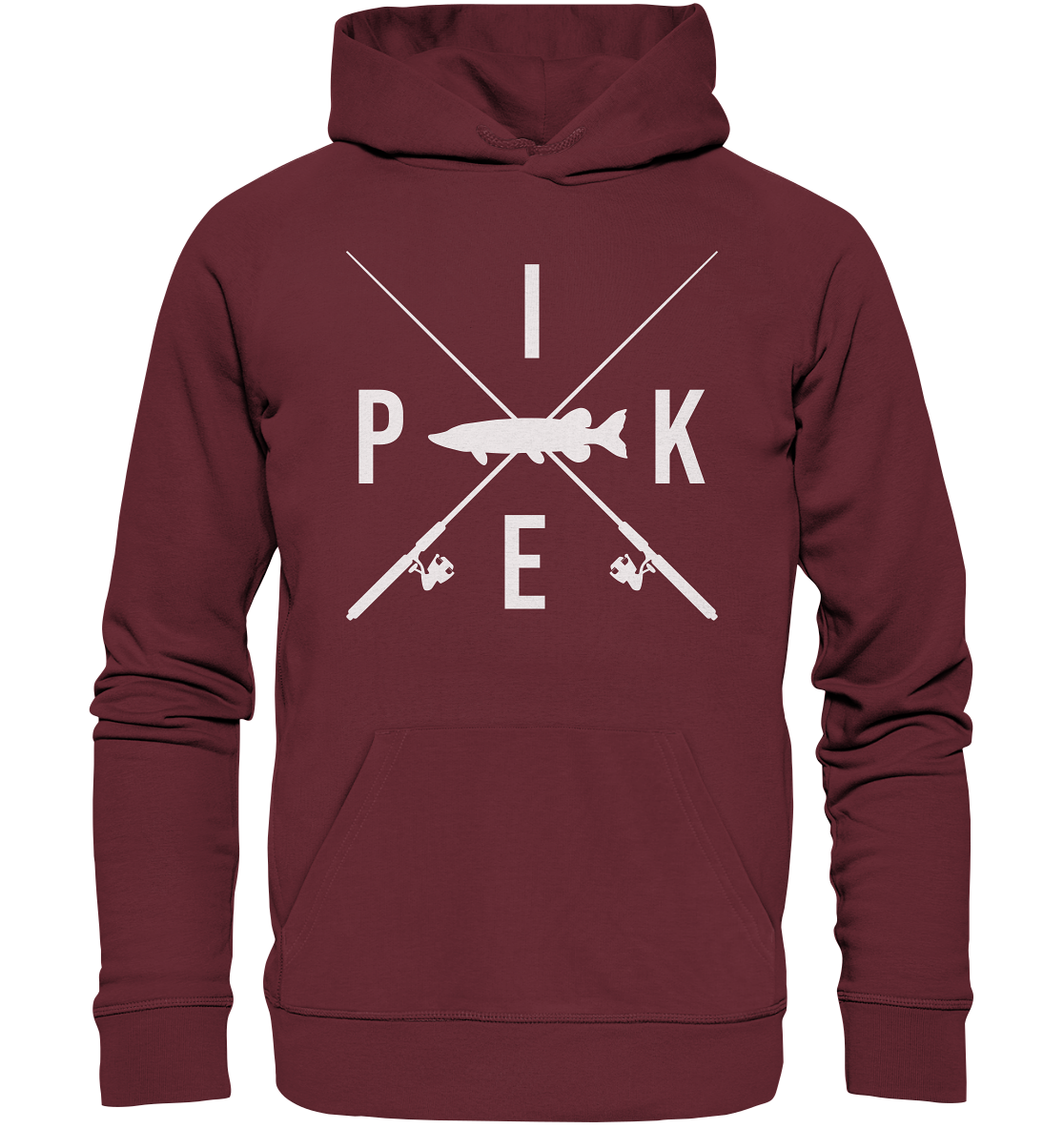 Pike gekreuzte Ruten - Premium Bio Hoodie