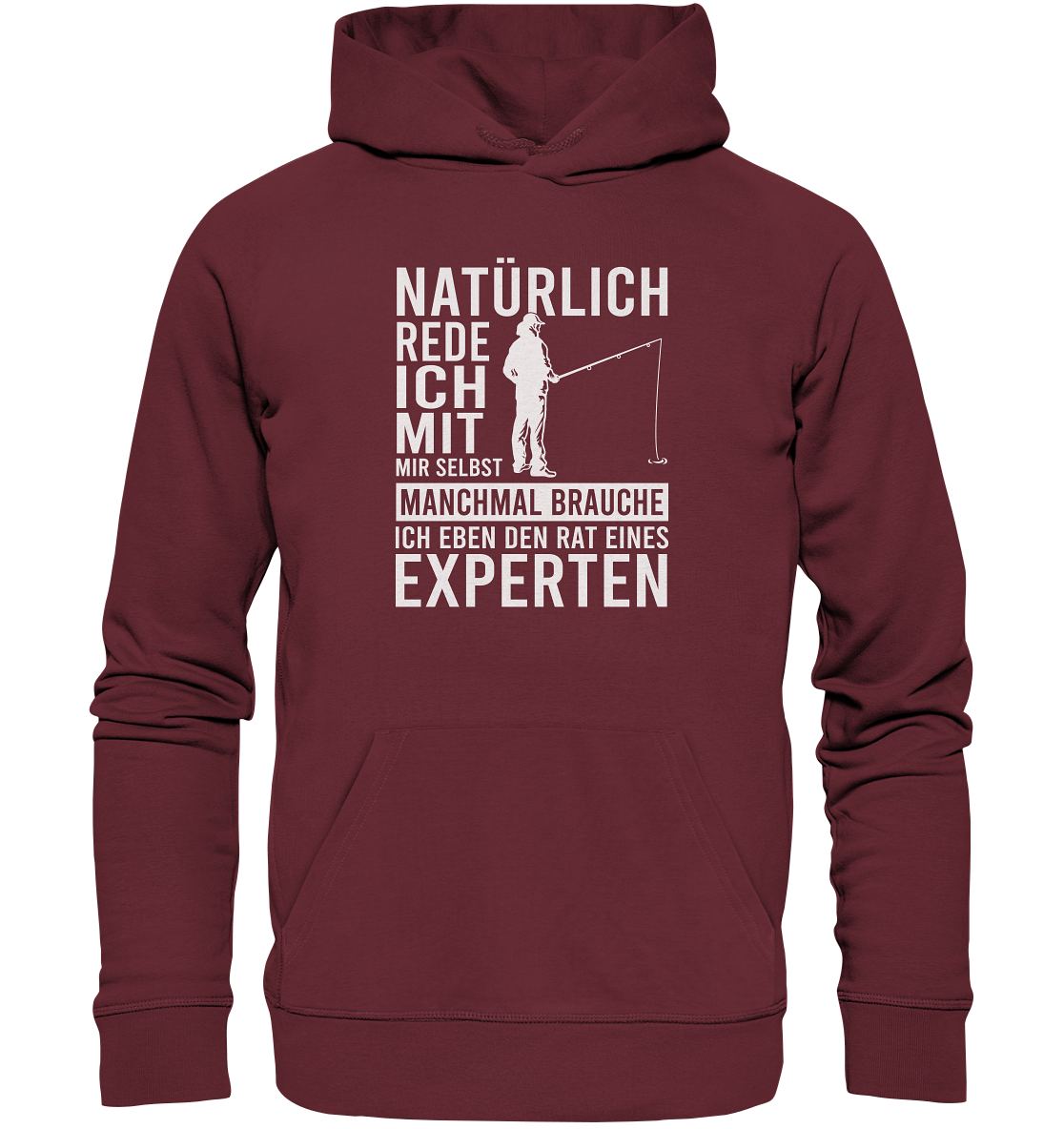 Natürlich rede ich mit mir selbst! - Premium Bio Hoodie