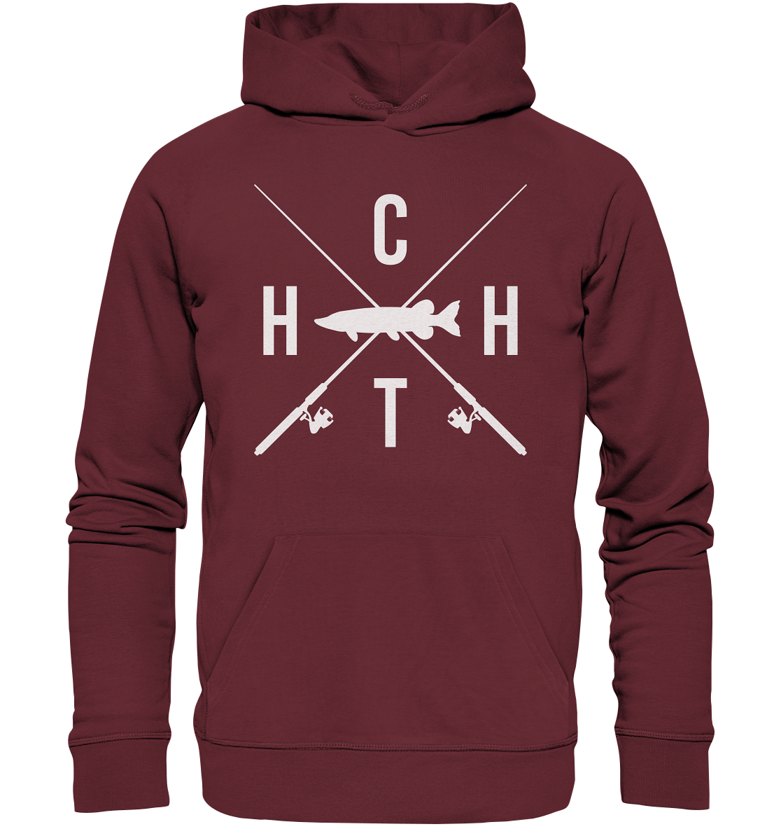 Hecht gekreuzte Ruten HCHT  - Premium Bio Hoodie