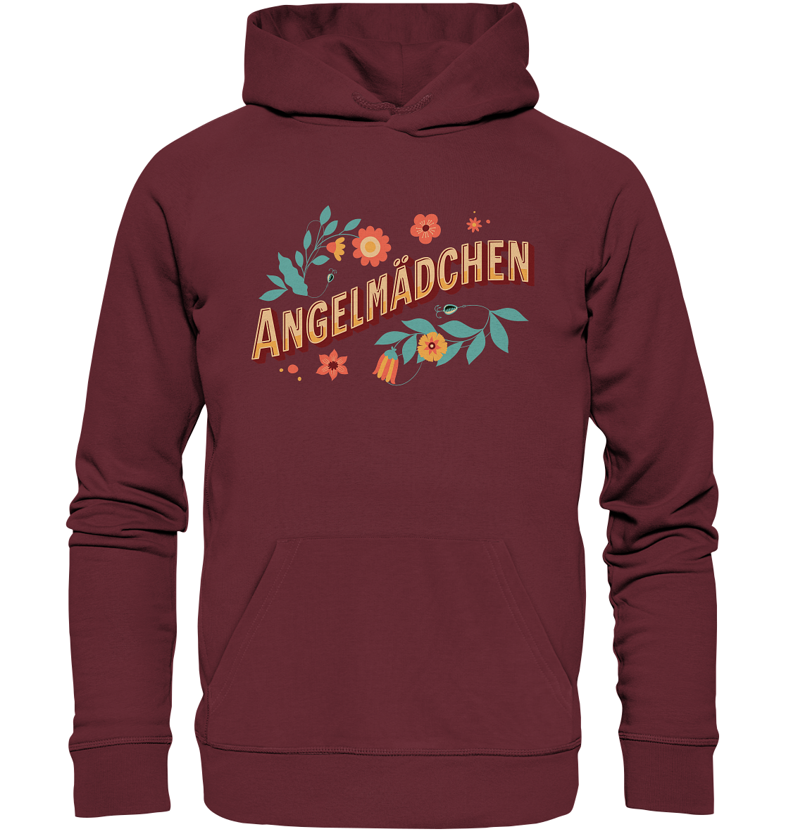 Angelmädchen Blumen - Premium Bio Hoodie