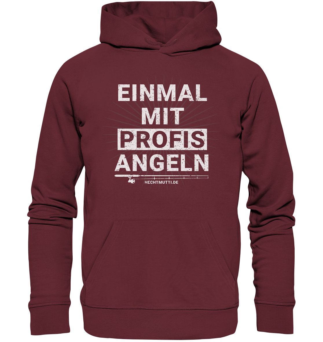Einmal mit Profis angeln - Premium Bio Hoodie