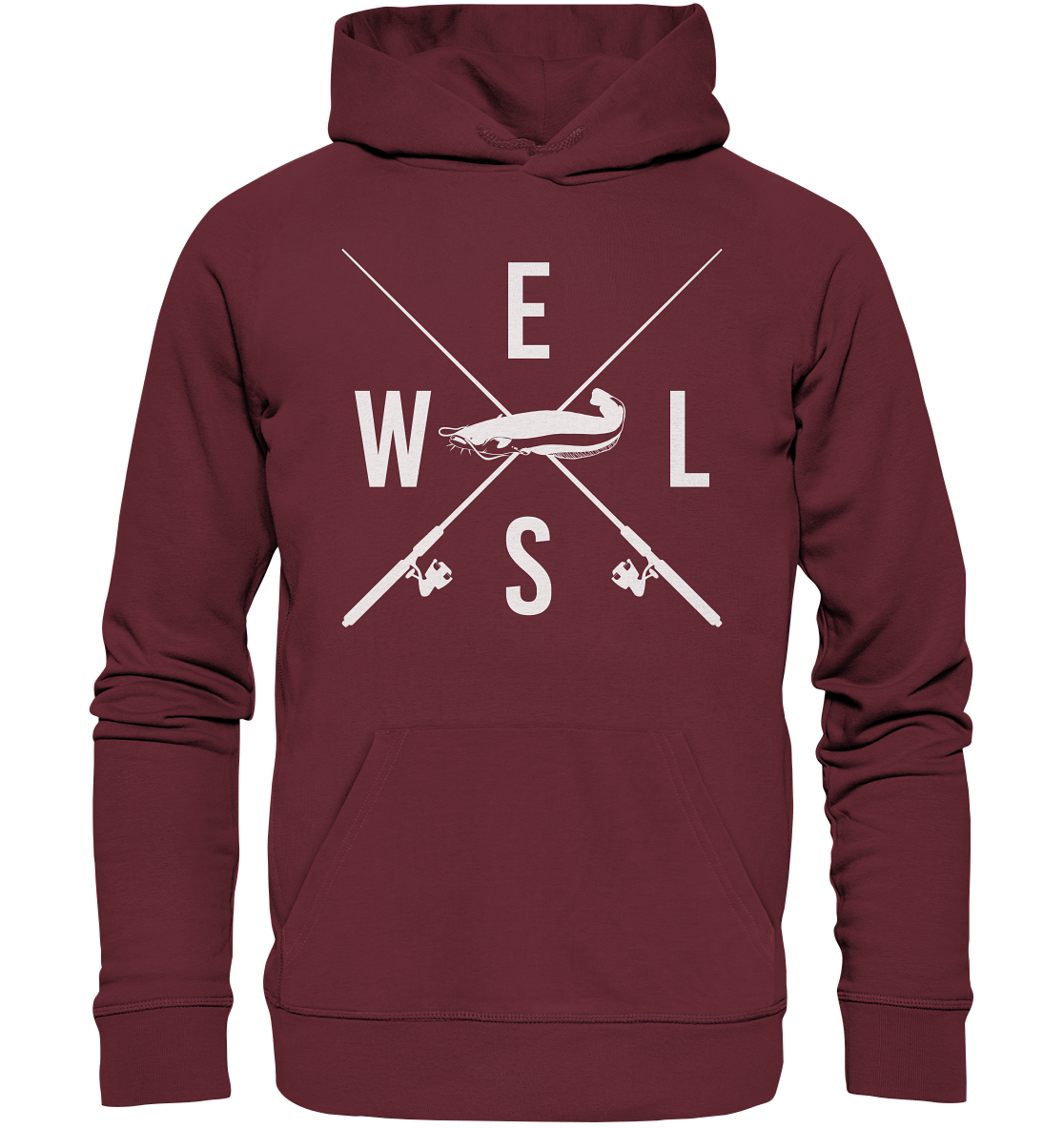 Wels gekreuzte Ruten - Premium Bio Hoodie