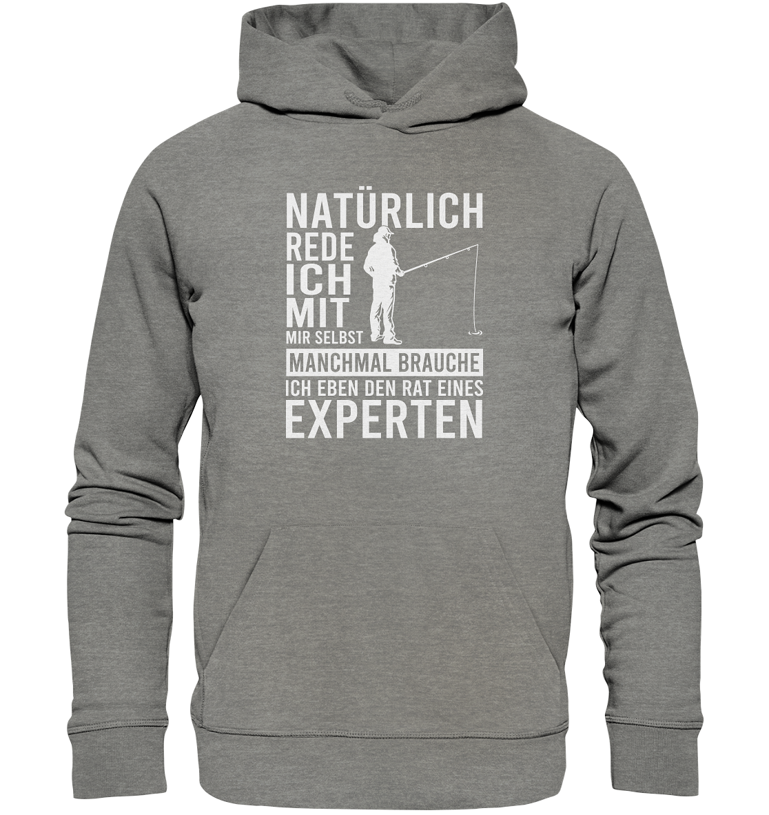 Natürlich rede ich mit mir selbst! - Premium Bio Hoodie
